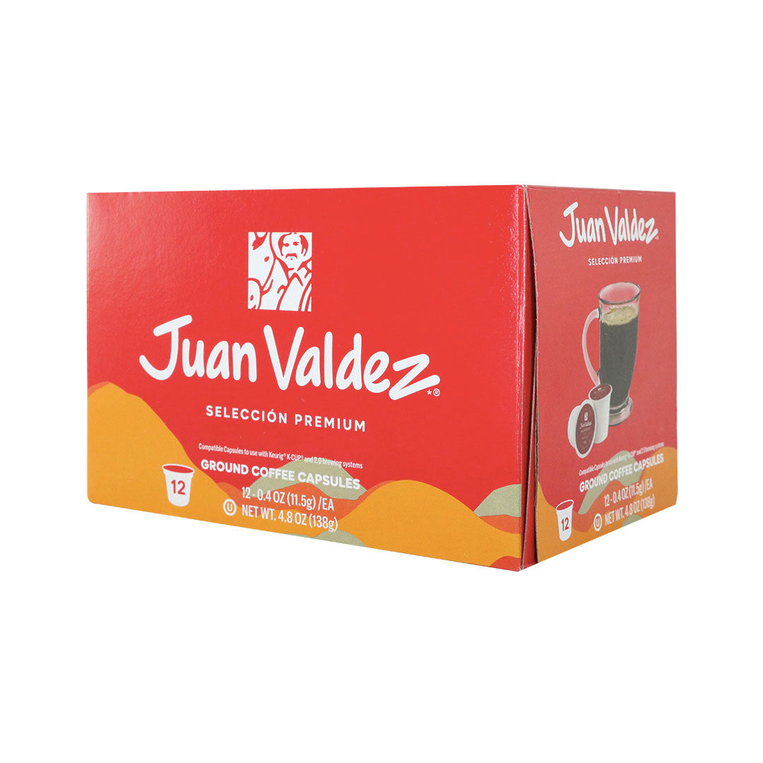 Juan Valdez Cápsulas de Café Molido - Premium Selection Ground Coffee Capsules 138g