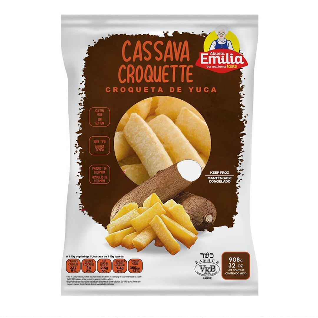 Abuela Emilia Croquetas De Yuca - Frozen Cassava Croquettes