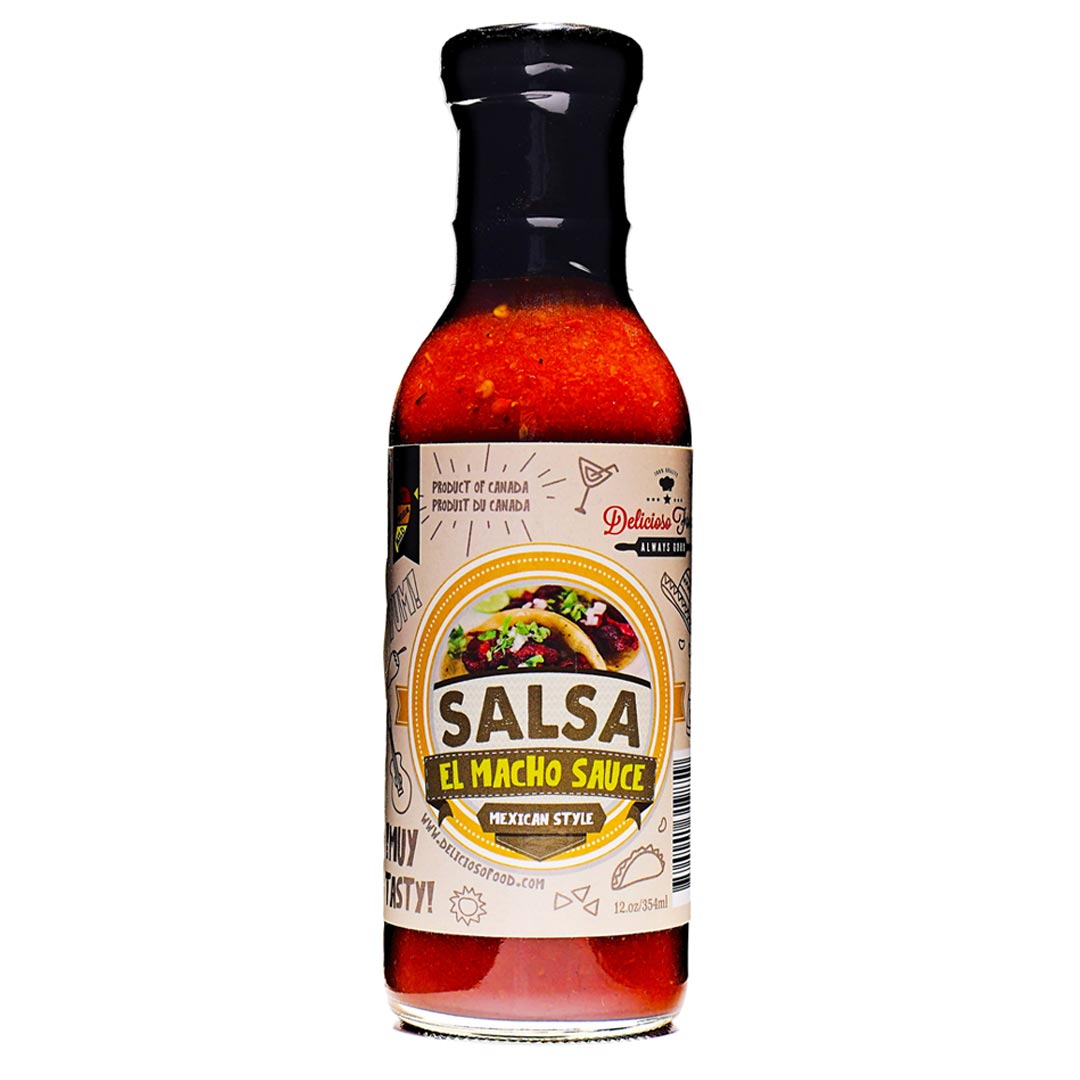 Delicioso Food El Macho Salsa Picante - Hot Sauce 12oz