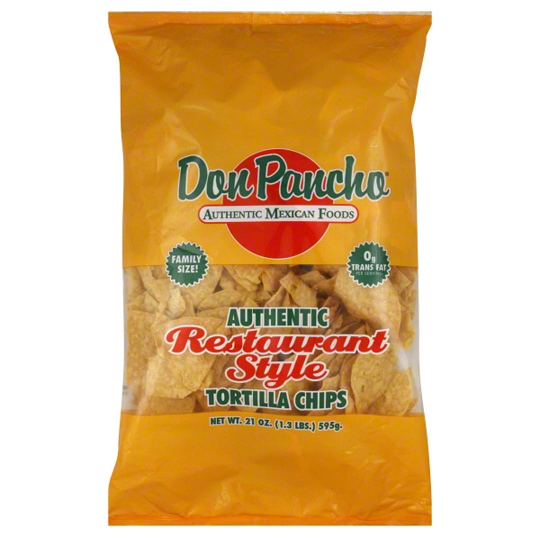 Don Pancho Restaurant Style Corn Tortilla Chips Family Size