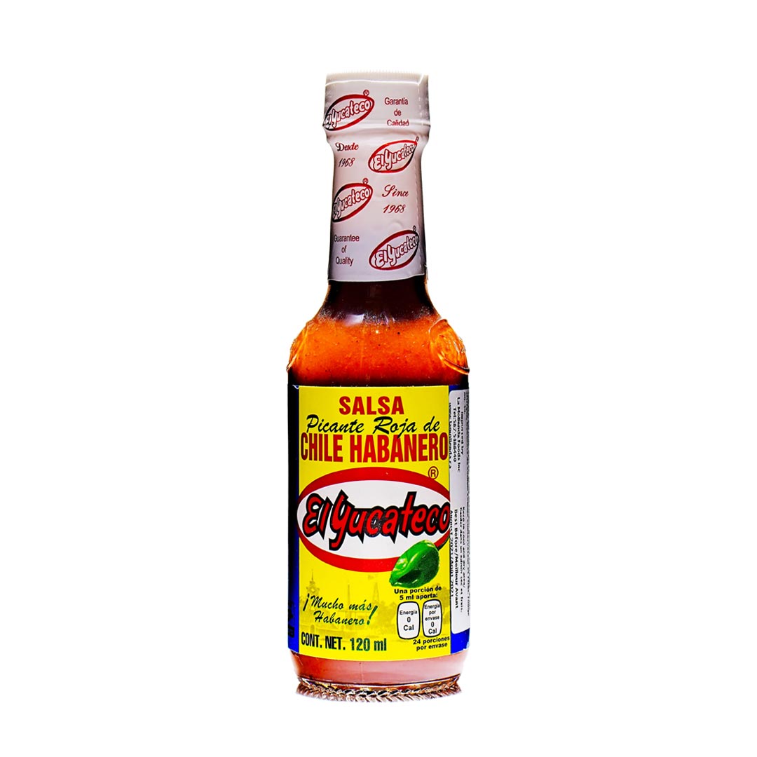 El Yucateco Salsa Picante Roja - Red Habanero Hot Sauce 4oz