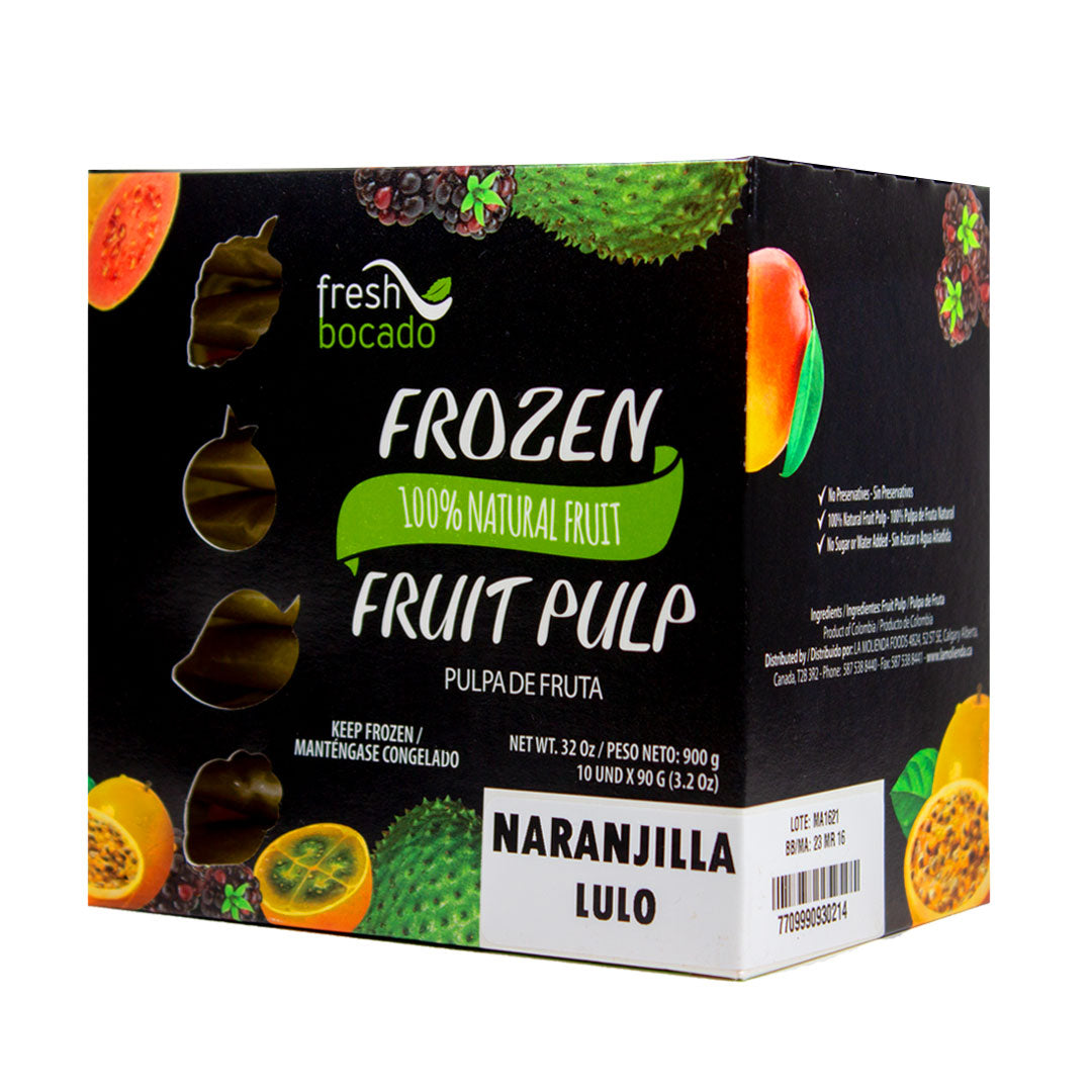 Fresh Bocado Pulpa de Fruta de Lulo - Lulo Fruit Pulp 32oz