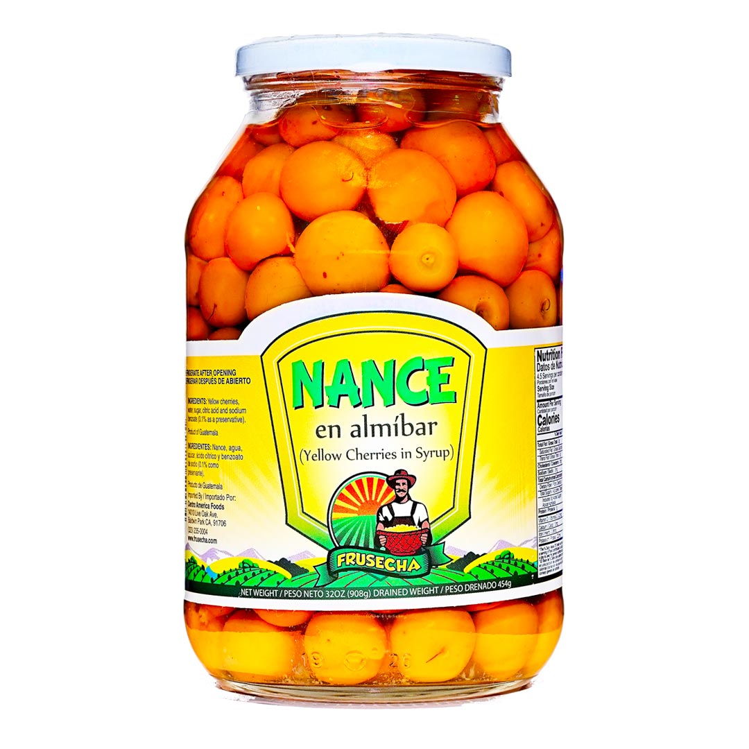 Frusecha Nance en Almibar- Yellow Cherries in Syrup 32oz