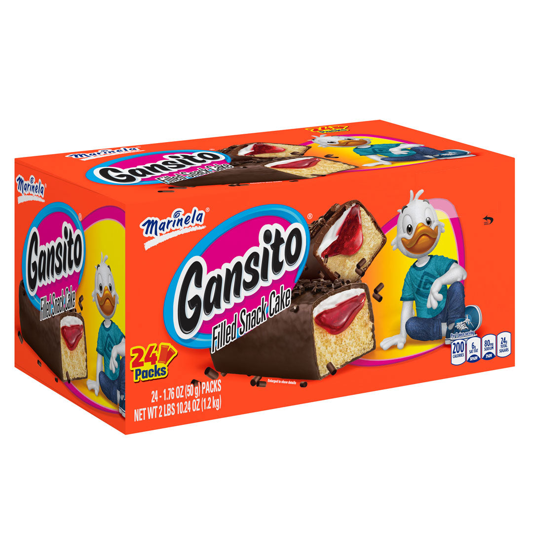 Marinela Gansitos - Chocolate Covered Snack Cake 24 Pack