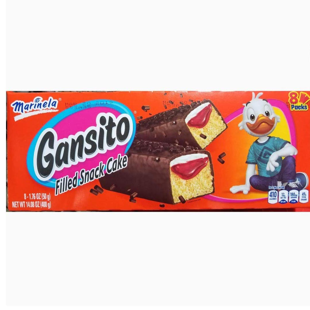 Marinela Gansitos - Filled Snack Cake 8 Pack 400g