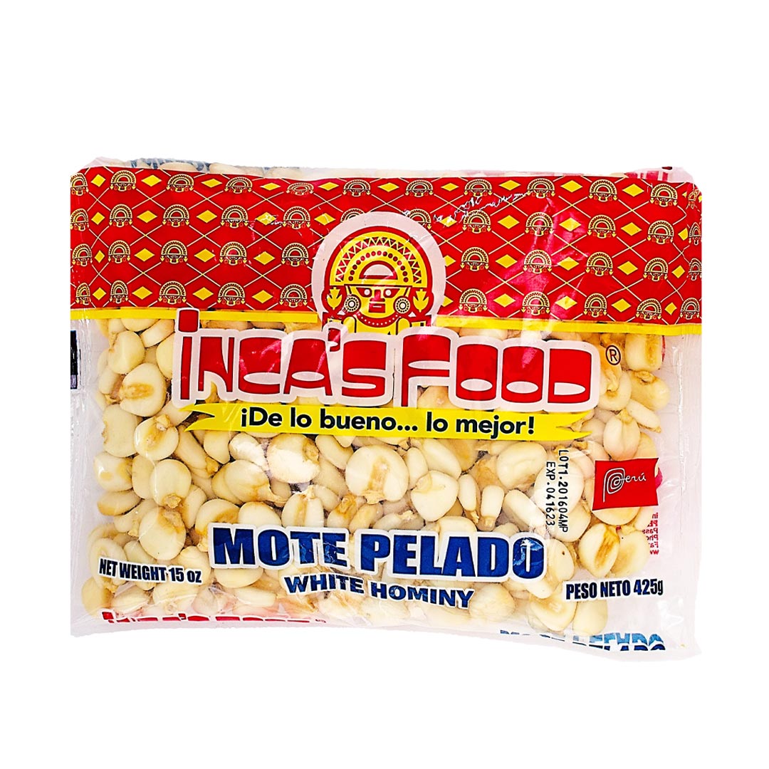 Inca's Food Mote Pelado -  White Hominy 15oz