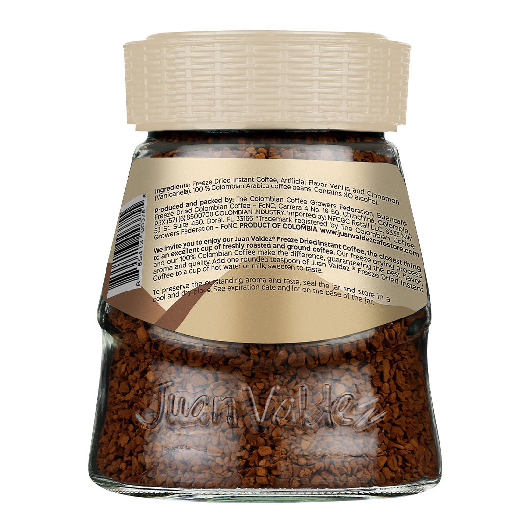 Juan Valdez Vanicanela - Cinnamon & Vanilla Instant Coffee 100g