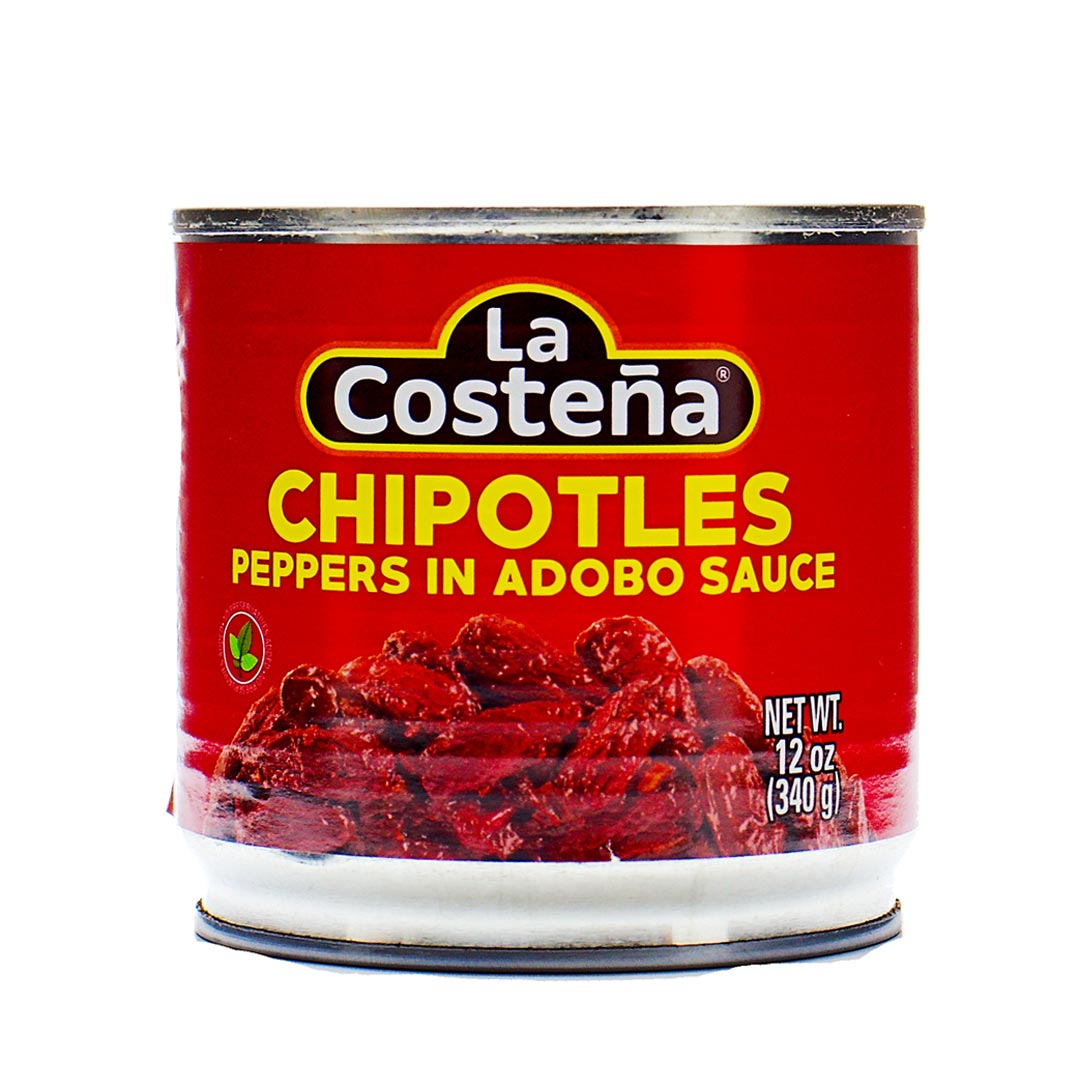 La Costeña Chiles Chipotles en Salsa Adobo - Chipotle Peppers in Adobo Sauce 12oz (319g)