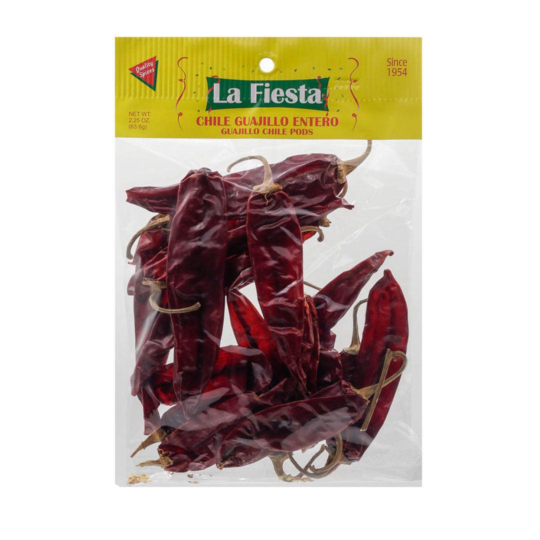 La Fiesta Chile Guajillo Entero - Whole Guajillo Chile 2.25oz (63.6g)