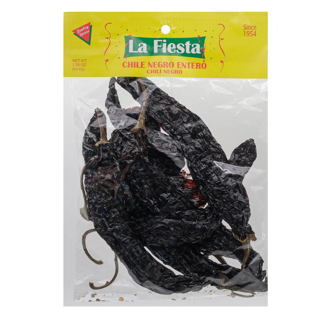 La Fiesta Chile Negro Entero - Whole Black Pepper 2.25oz ( 63g)