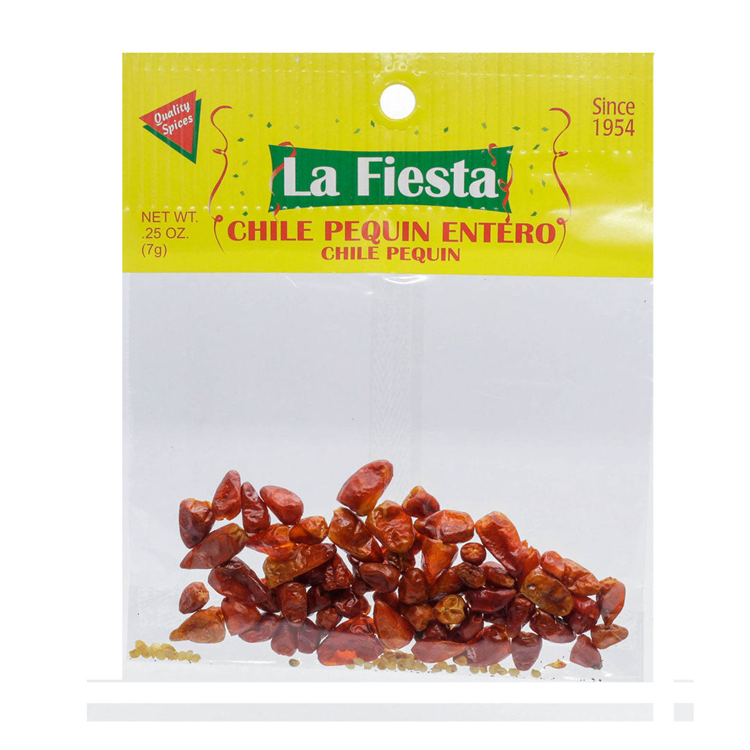 La Fiesta Chile Piquin Entero - Whole Pequin Pepper 7g