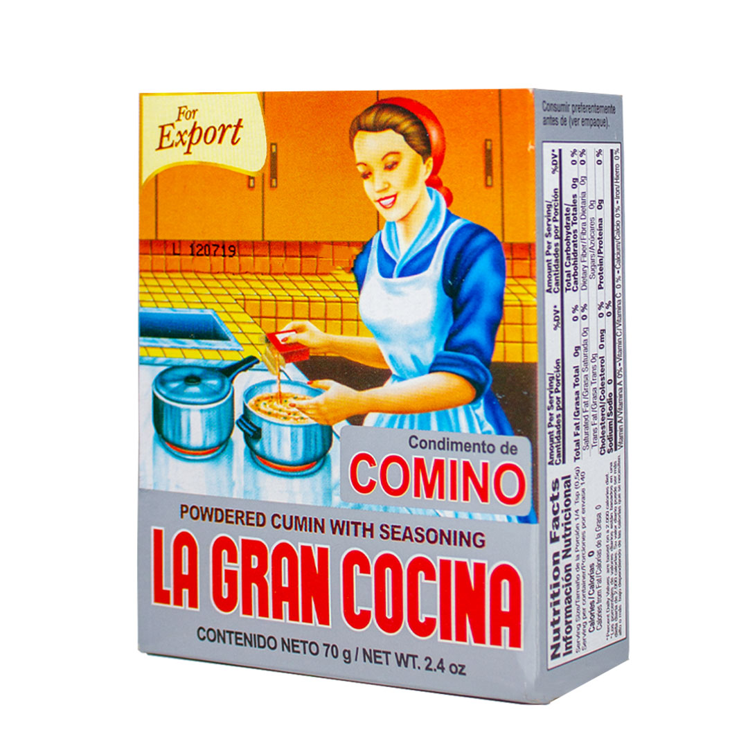 La Gran Cocina Condimento de Comino - Powdered Cumin with Seasoning 70g