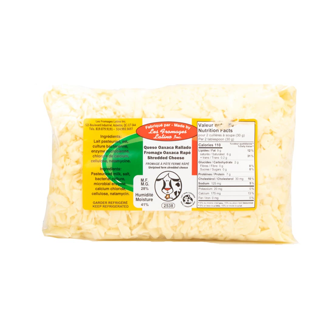 Les Fromages Rumba Queso Oaxaca Rallado - Grated Oaxaca Cheese 350g