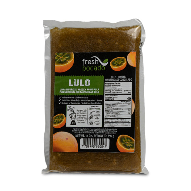 Fresh Bocado Pulpa de Fruta de Lulo - Lulo Fruit Pulp 14oz