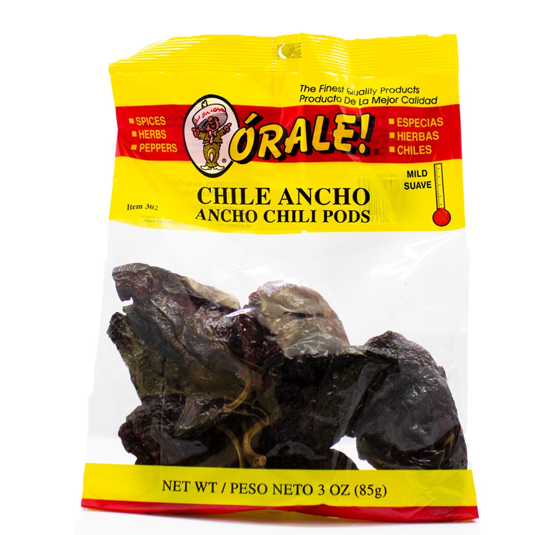 Órale Chile Ancho Seco - Dried Ancho Chili Pods 3oz (85)g