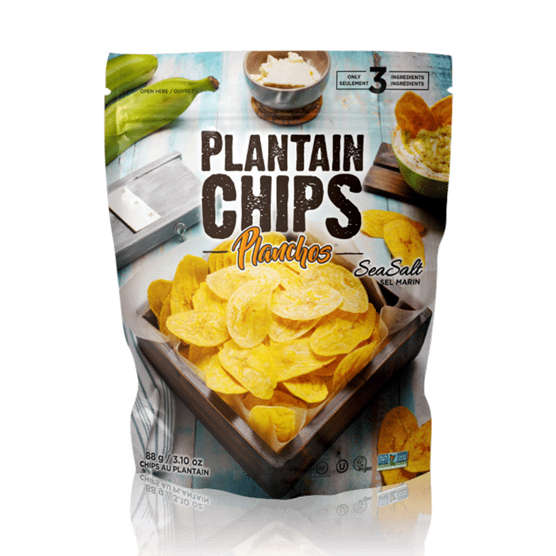 Planchos Crispy Plantain Chips with Sea Salt 88g