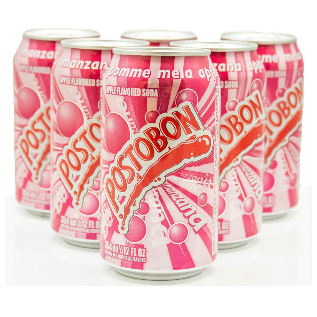 Postobón Manzana - Apple Flavoured Soft Drink Cans