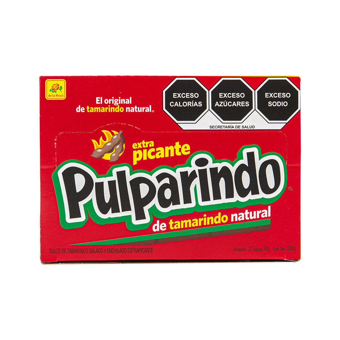 De La Rosa Pulparindo Extra Picante - Extra Spicy Chewy Tamarind Candy 280g