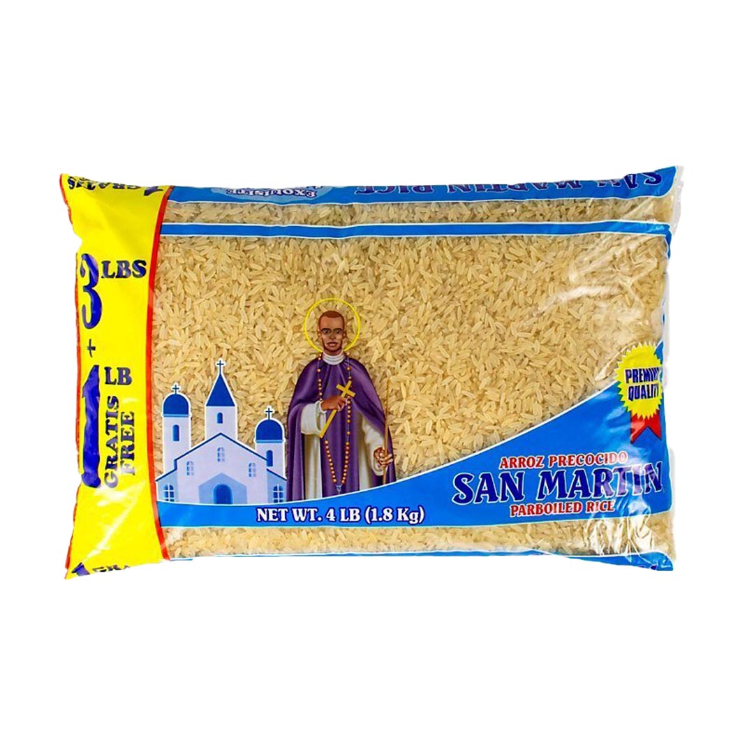 San Martin Arroz Precocido - Parboiled Rice 1.8kg