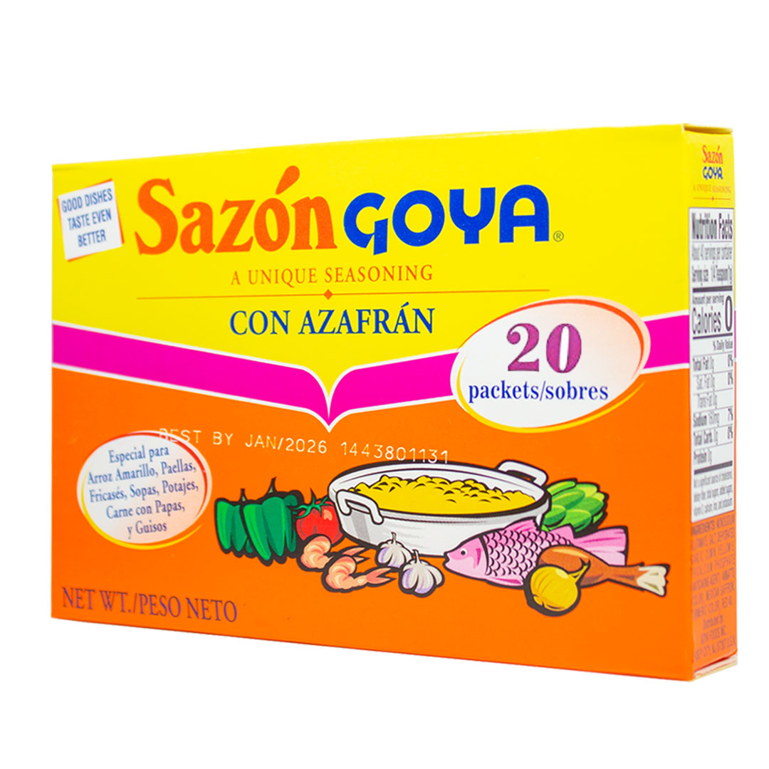 Goya Sazon Azafrán - Seasoning With Saffron 3.52oz (100g)