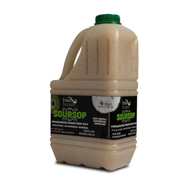 Fresh Bocado Pulpa de Fruta de Guanabana - Soursop Fruit Pulp 64oz