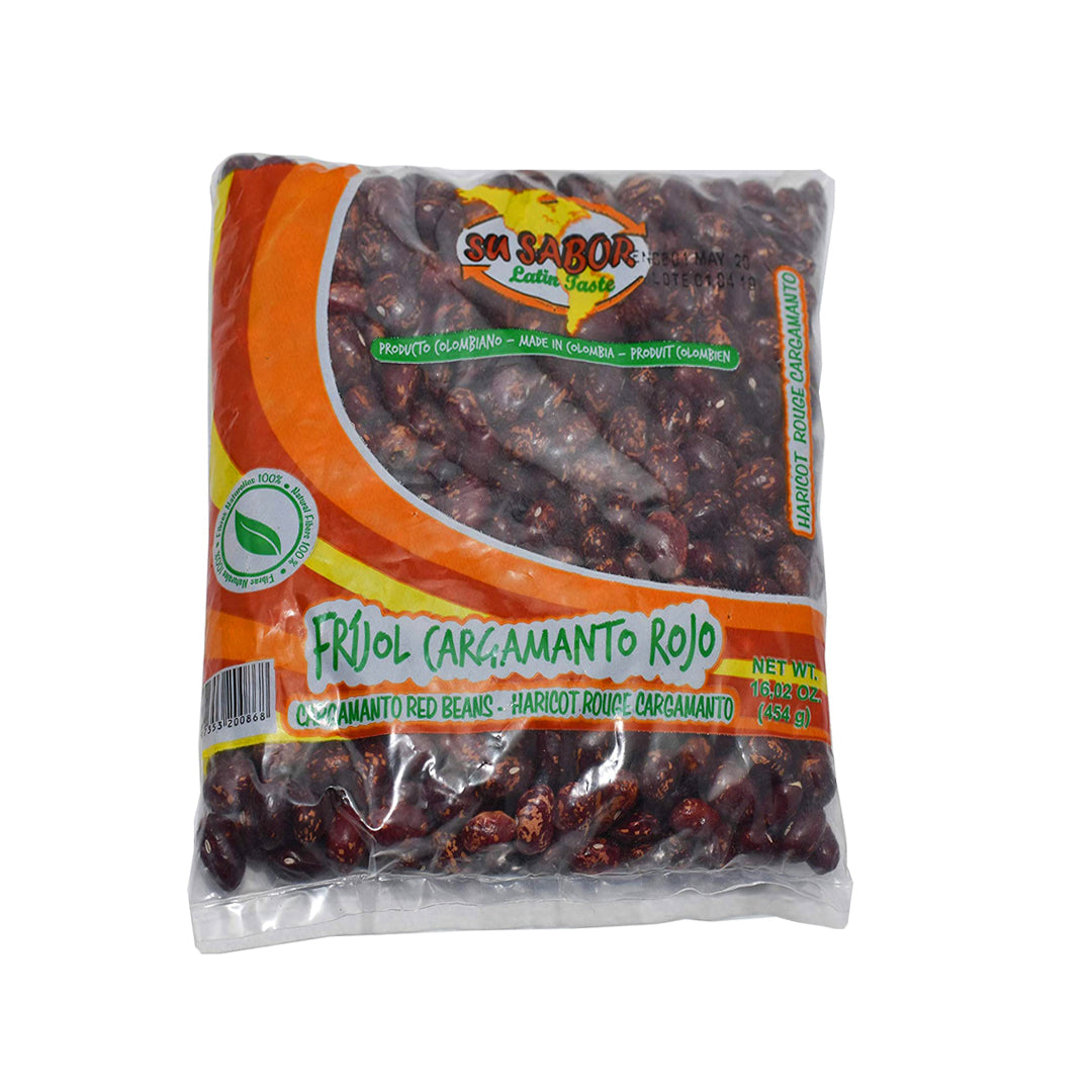 Su Sabor Frijol Cargamanto Rojo - Cranberry Beans 450g