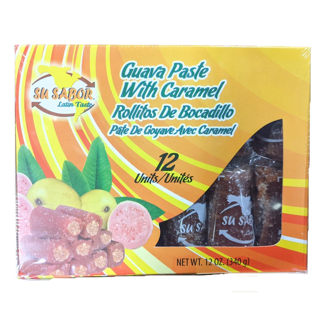 Su Sabor Rollitos de Bocadillo Con Arequipe - Guava Paste With Caramel-12 Units