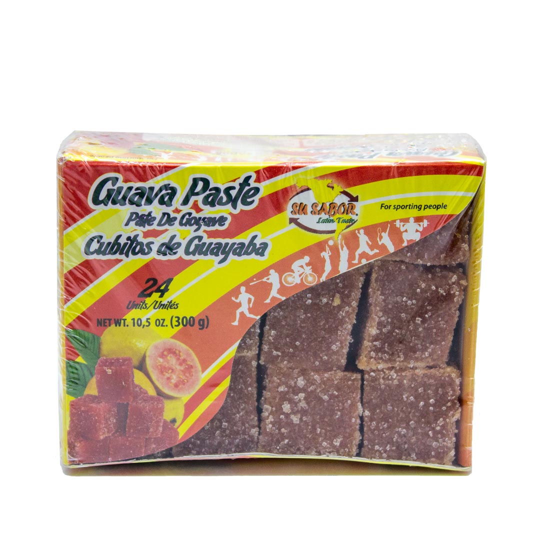 Su Sabor Bocadillos Cubitos de Guayaba - Guava Paste Cubes- 24 Units 10.5 oz (300g)
