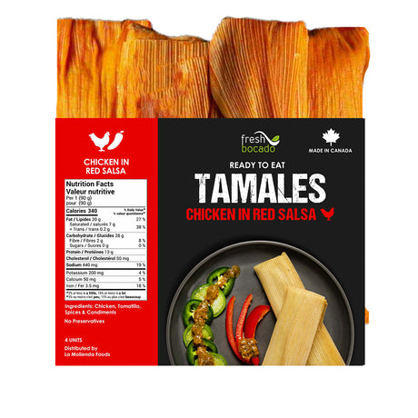 UniMarket Homemade Mexican Tamales - Chicken In Red Salsa 4 Pack