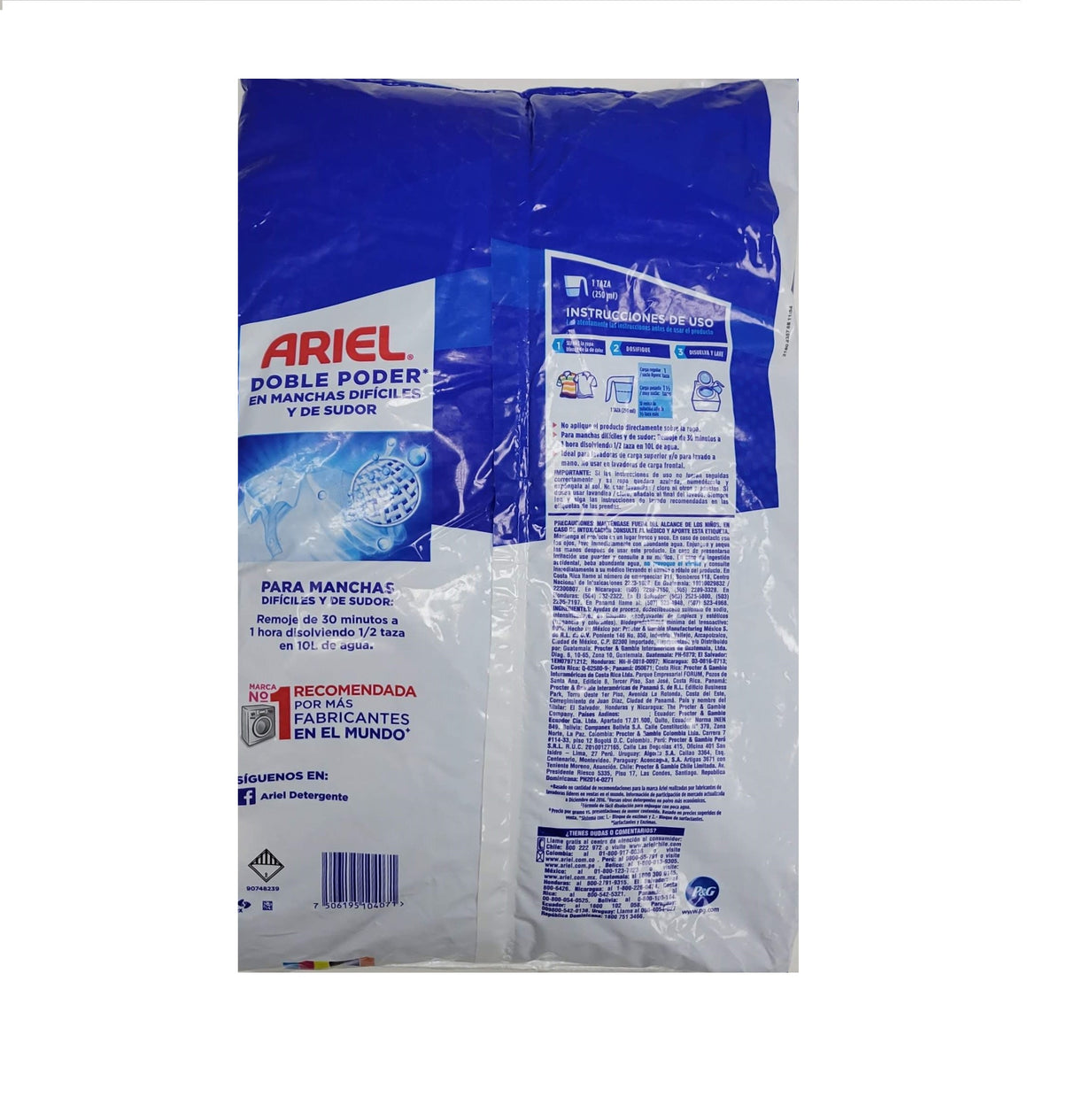 Ariel Detergente Doble Poder - Detergent Ariel - 5kg